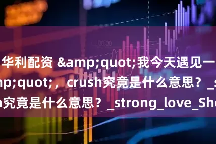 华利配资 &quot;我今天遇见一个crush&quot;，crush究竟是什么意思？_strong_love_She
